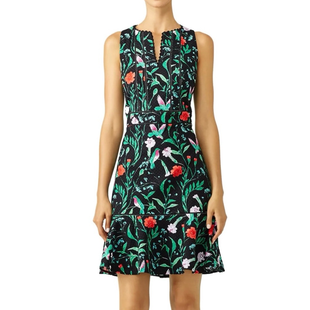 Kate Spade Jardin Tile Jacquard Dress